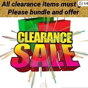 CLEARANCE SALE PRICES VARY